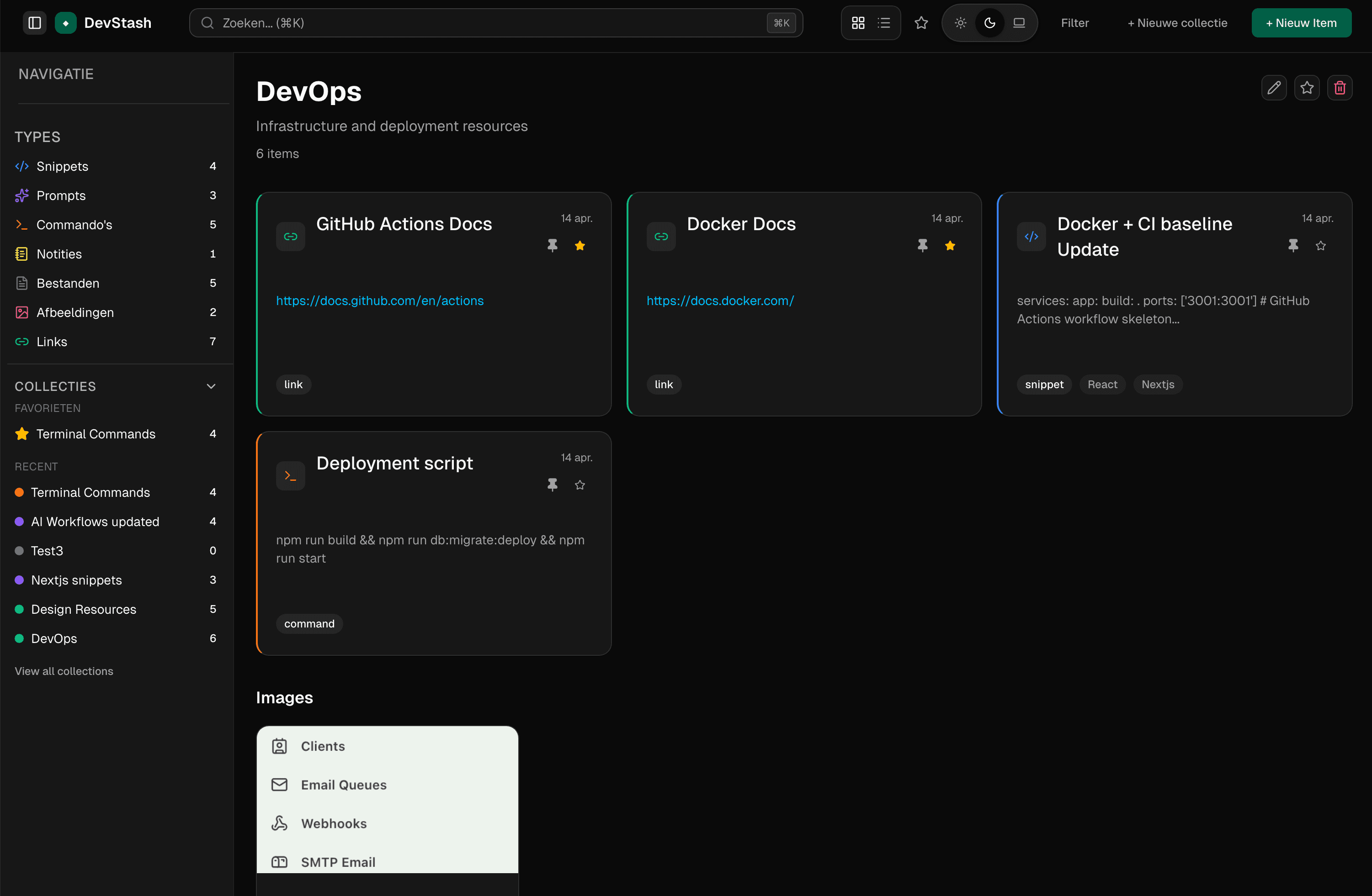 DevStash preview 3